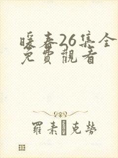 暖春26集全集免费观看