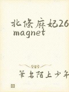 北条麻妃26部 magnet