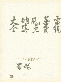 大明风华电视剧全集免费观看 mp4