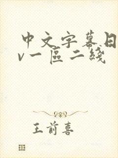 中文字幕日韩av一区二线