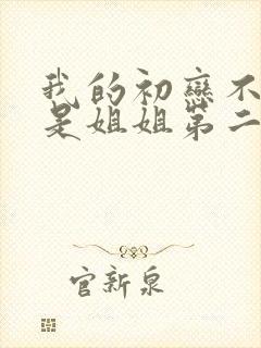 我的初恋不可能是姐姐第二季封面