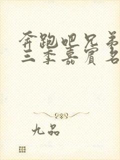 奔跑吧兄弟第十三季嘉宾名单封面