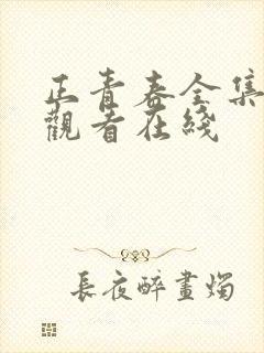 正青春全集免费观看在线