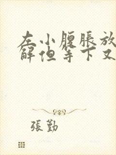 左小腹胀放屁缓解但等下又胀气