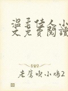 温柔佳人小说全文免费阅读最新章节