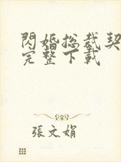 闪婚总裁契约妻完整下载