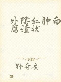 外阴红肿白带豆腐渣状封面