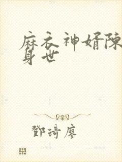 麻衣神婿陈黄皮身世