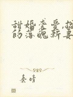 甜婚袭爱,总裁的落魄新妻小说免费阅读