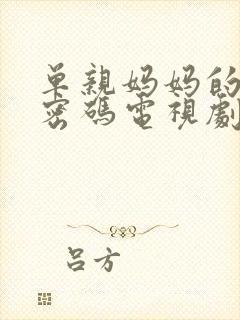 单亲妈妈的幸福密码电视剧免费观看