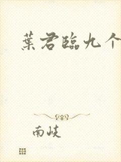 叶君临九个师傅