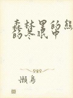 森林里的熊先生的冬眠中