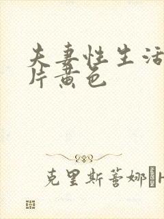 夫妻性生活一级片黄色