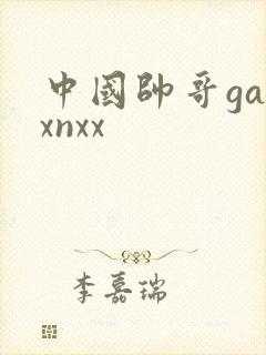 中国帅哥gayxnxx