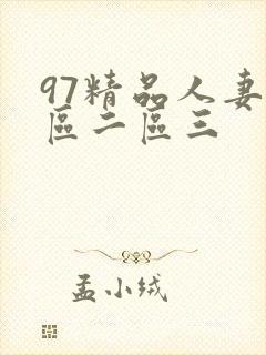 97精品人妻一区二区三
