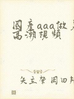 国产aaa做爰高潮视频