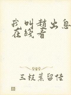 我叫赵出息免费在线看封面