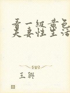 看一级黄色录像夫妻性生活片