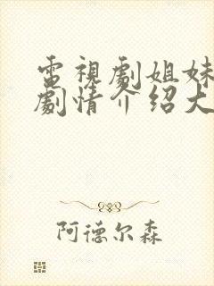 电视剧姐妹情缘剧情介绍大结局封面