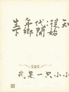 生年代:从知青下乡开始