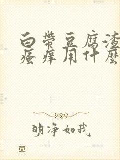 白带豆腐渣下面瘙痒用什么药封面