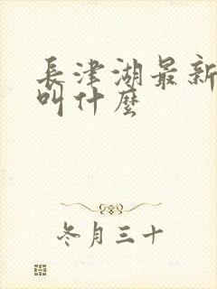 长津湖最新电影叫什么