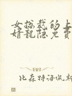 女总裁的上门龙婿龙隐免费阅读