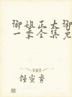 御姐正太御姐第一季全集免费封面