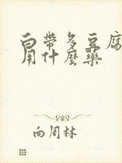 白带多豆腐渣状用什么药