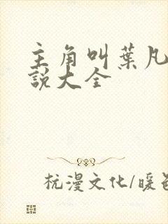 主角叫叶凡的小说大全封面