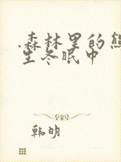 .森林里的熊先生冬眠中