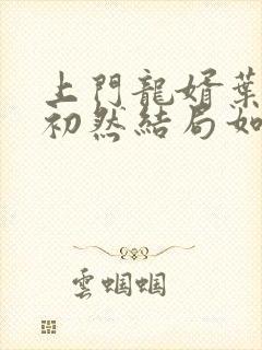 上门龙婿叶辰萧初然结局如何封面