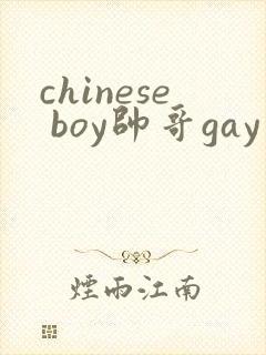 chinese boy帅哥gay twink