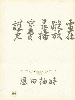 护宝寻踪电视剧免费播放在线观看全集封面