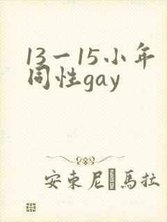 13一15小年同性gay封面
