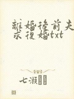离婚后前夫哭着求复婚txt