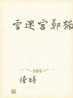 雪迷宫郑楠结局