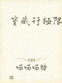 宝藏行极限挑战封面