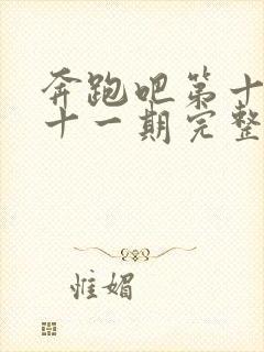 奔跑吧第十三季十一期完整版