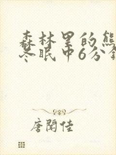 森林里的熊先生冬眠中6分钟风车封面