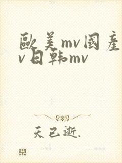 欧美mv国产mv日韩mv