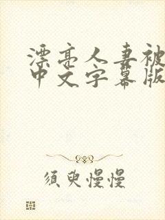 漂亮人妻被强中中文字幕版封面