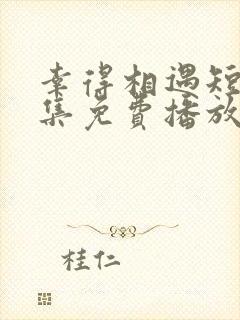 幸得相遇短剧全集免费播放在线观看