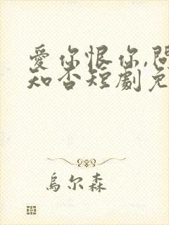 爱你恨你,问君知否短剧免费观看