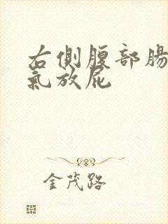 右侧腹部肠子胀气放屁封面