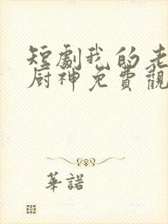 短剧我的老婆是厨神免费观看高清