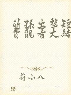 萌孙出击短剧免费观看大结局