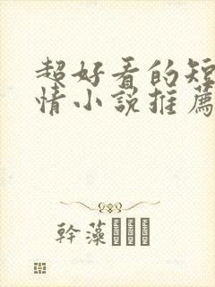 超好看的短篇言情小说推荐