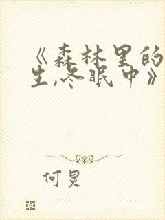 《森林里的熊先生,冬眠中》封面