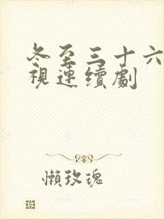 冬至三十六集电视连续剧